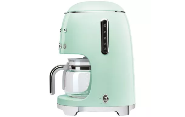 SMEG Cafetière filtre 10 tasses programmable Vert d'Eau Années 50 - DCF02PGEU