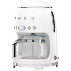 SMEG Cafetière filtre 10 tasses programmable Blanche Années 50 - DCF02WHEU