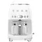 SMEG Cafetière filtre 10 tasses programmable Blanche Années 50 - DCF02WHEU