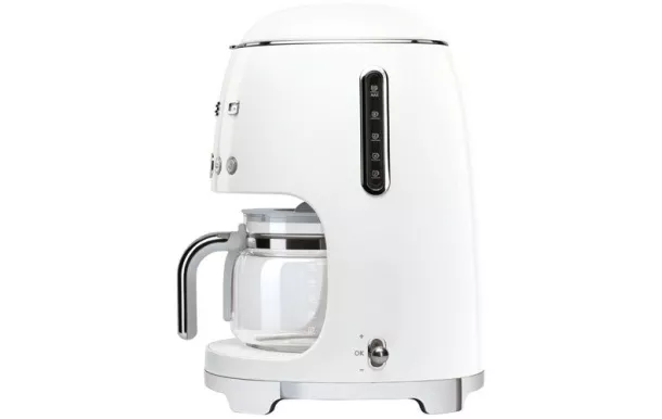 SMEG Cafetière filtre 10 tasses programmable Blanche Années 50 - DCF02WHEU