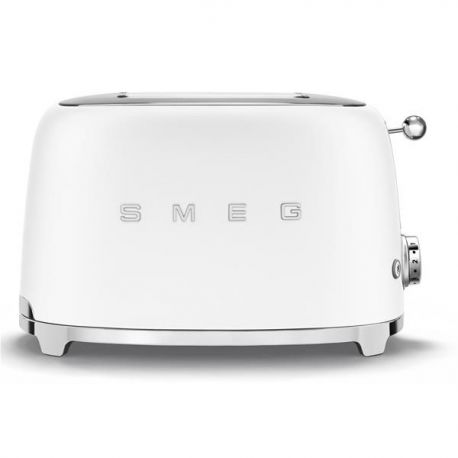 SMEG Toaster 2 tranches Blanc Mat Années 50 - TSF01WHMEU