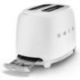 SMEG Toaster 2 tranches Blanc Mat Années 50 - TSF01WHMEU