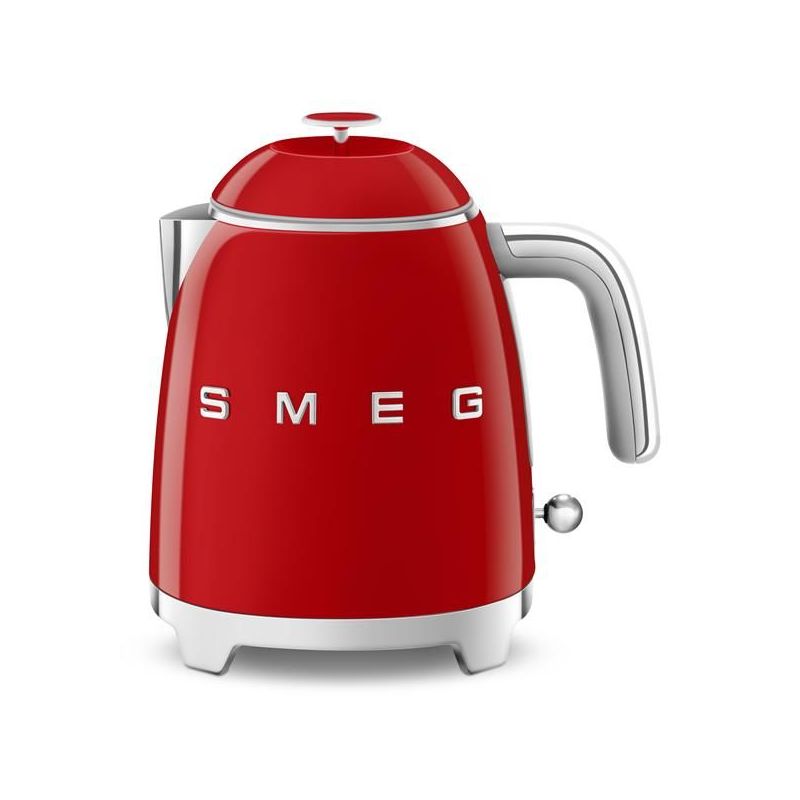 smeg bouilloire 0.8 l rouge années 50 - klf05rdeu