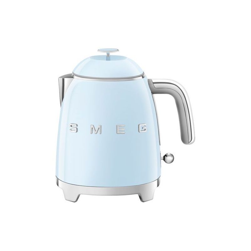 smeg bouilloire 0.8 l bleu azur - années 50 - klf05pbeu