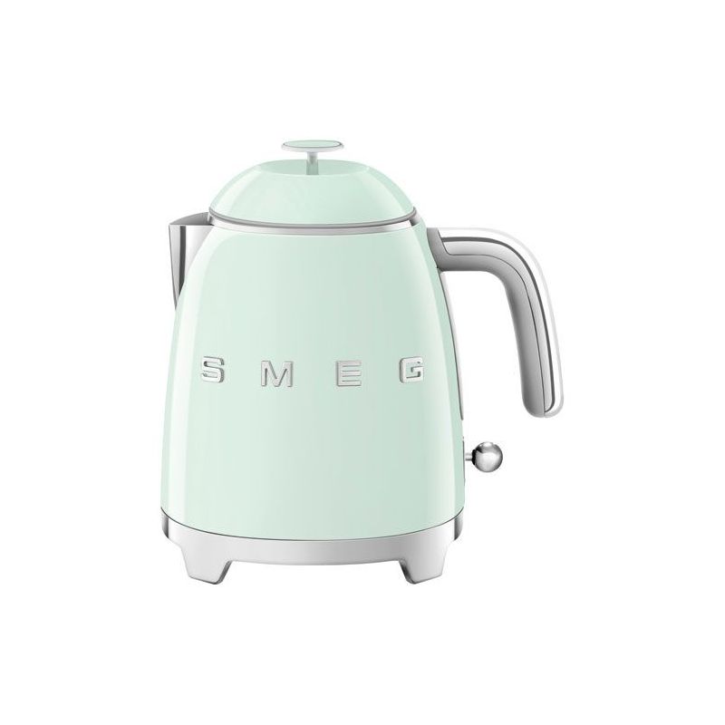 smeg bouilloire 0.8 l vert d'eau - années 50 - klf05pgeu