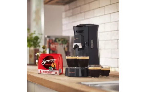 PHILIPS Cafetière Noir Intense Senseo Select CSA240.61