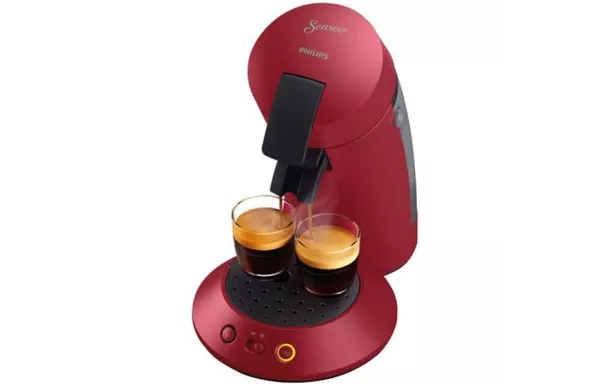PHILIPS Cafetière à dosettes Rouge - Senseo Original Plus - CSA210.91 	