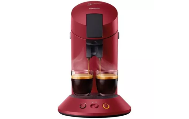 PHILIPS Cafetière à dosettes Rouge - Senseo Original Plus - CSA210.91 	