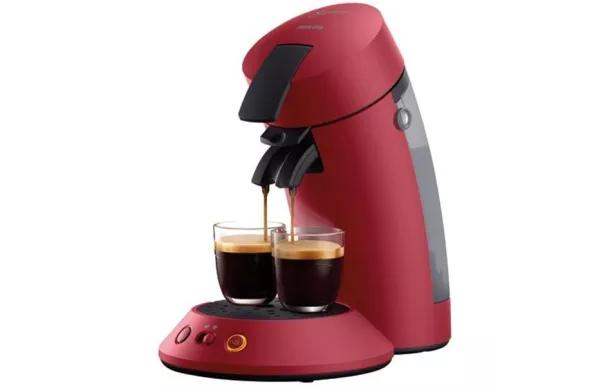 PHILIPS Cafetière à dosettes Rouge - Senseo Original Plus - CSA210.91 	