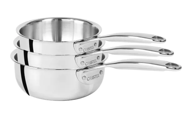 CRISTEL - SERIE DE 3 CASSEROLES CASTEL PRO