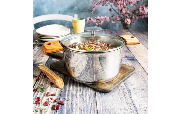 CRISTEL - SERIE DE 3 CASSEROLES CASTELINE