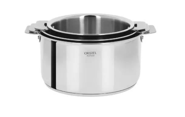 CRISTEL - SERIE DE 3 CASSEROLES CASTELINE