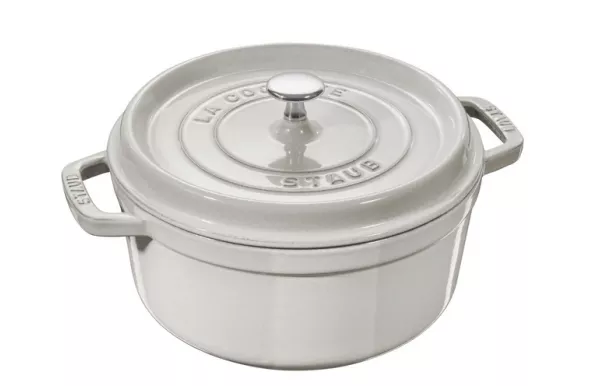 cocottes fonte Cocotte en fonte STAUB ronde 24 cm gris graphite - 1102418 ovale ronde ceramique pas cher