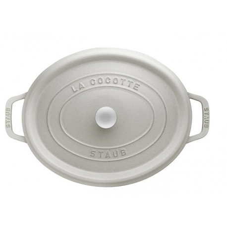 Cocotte en fonte STAUB Ovale 31 cm Gris Graphique - 1103118