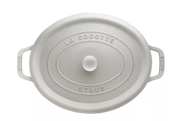 Cocotte en fonte STAUB Ovale 31 cm Gris Graphique - 1103118