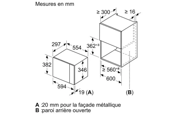 micro ondes encastrable BOSCH BFL520MS0