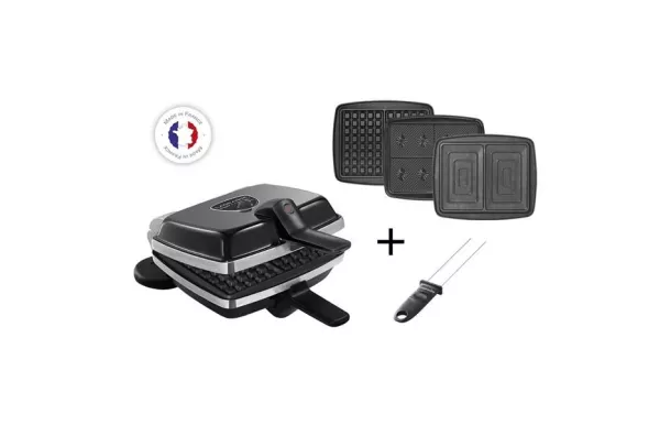 LAGRANGE gaufrier Super 2 gaufres + croque monsieur 039624