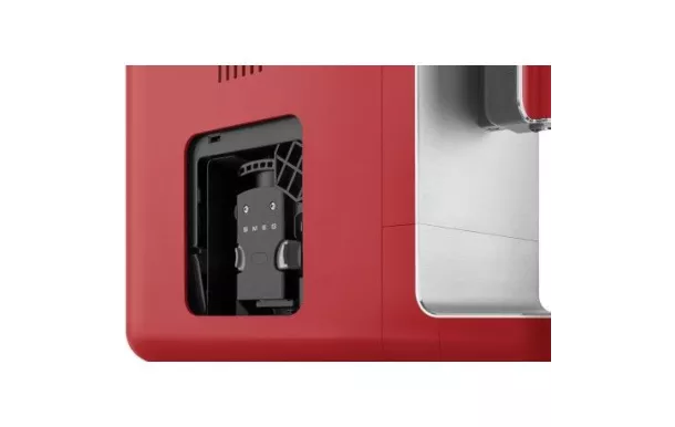 SMEG ROBOT CAFE 1350W 1,4L CAFE 150 G ALU/ROUGE - BCC01RDMEU