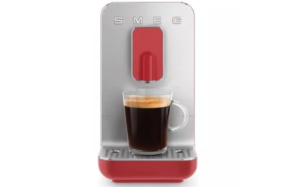SMEG ROBOT CAFE 1350W 1,4L CAFE 150 G ALU/ROUGE - BCC01RDMEU
