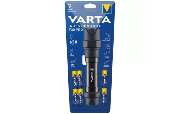 VARTA TORCHE INDESTRUCTIBLE XTREME F30 6 AA 18714101421