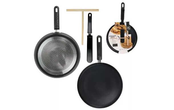 CMP COFFRET CREPIERE INDUCTION NOIRE 28CM + USTENS KC2448