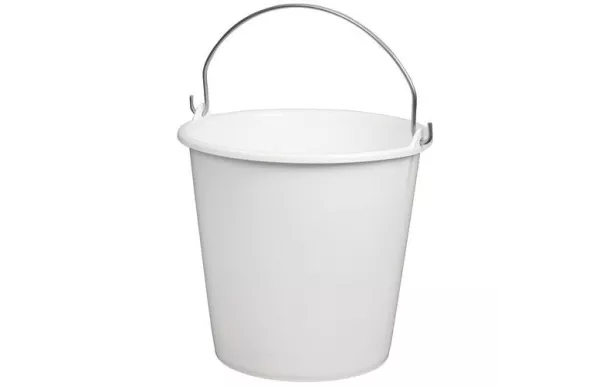 Aucune marque SEAU ROND 29CM 12L ANSE INOX BLC ALI S12BI