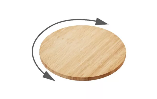 POINT VIRGULE PLATEAU PIVOTANT BAMBOO Ø35CM FSC PV-BAM-3116