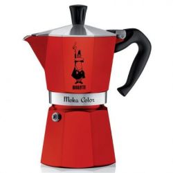 BIALETTI Cafetière italienne 6 tasses Rouge - Moka Express Color