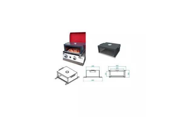 EUSKAL PLANTXA accessoire Four à pizza pour plancha EPFOURPIZZA