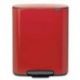 BRABANTIA Poubelle PEDALE BO 2X30L Passion Red 211522