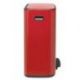 BRABANTIA Poubelle PEDALE BO 2X30L Passion Red 211522