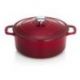 CHASSEUR Cocotte en fonte ronde 24 cm Wine - Sublime