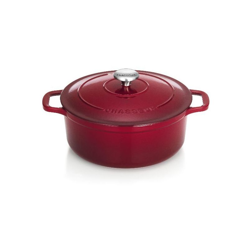 CHASSEUR Cocotte en fonte ronde 24 cm Wine - Sublime