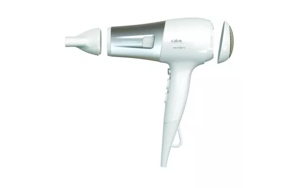 CALOR Sèche-cheveux Blanc & Argent Powerline - CV5930C0