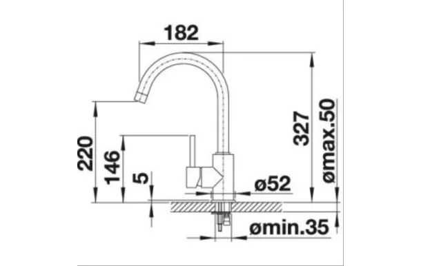BLANCO Mitigeur sans douchette - 517742