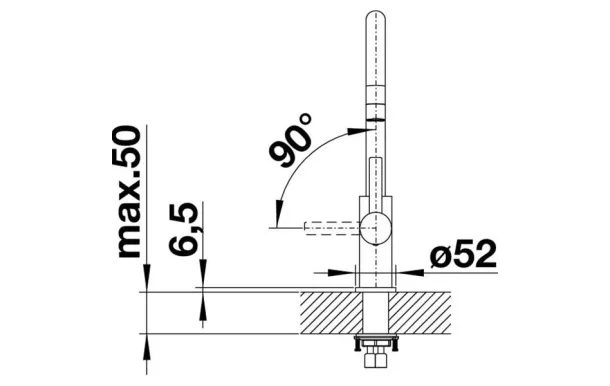 BLANCO Mitigeur sans douchette - 523120
