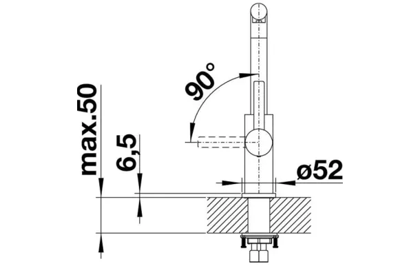 BLANCO Mitigeur sans douchette - 523122