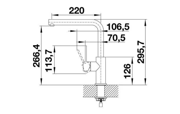 BLANCO Mitigeur sans douchette - 523122