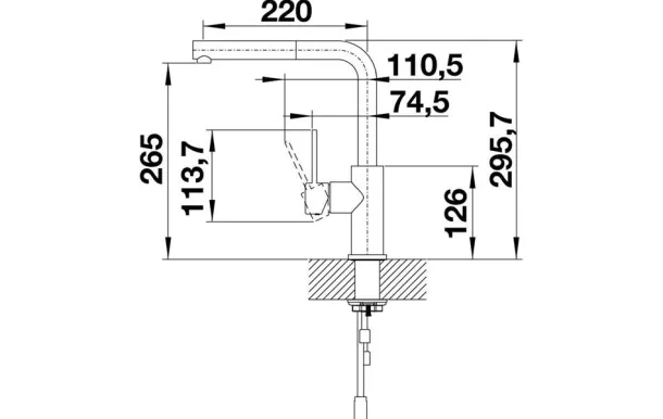 BLANCO Mitigeur avec douchette - 523123