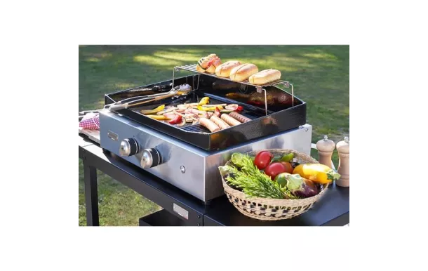 LE MARQUIER Plancha vintage pure grill 260 INOX - PLVP260IV2