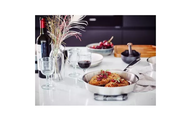 BEKA LINE Poêle Inox Multimax 28 cm + contre poignée - Maestro