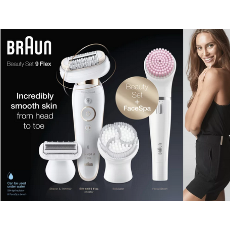 BRAUN Silk Epil 9 Flex Blc/Dore 11Acc.( 4) SES9100-3D