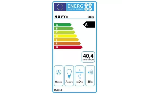 NOVY hotte de plafond 90 cm maxi pure line 815 m3/h - D6830