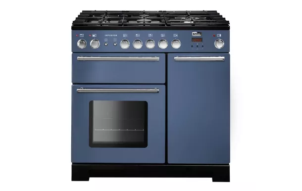 FALCON piano de cuisson 90 cm mixte Infusion Bleu - INF90DFSB/-EU