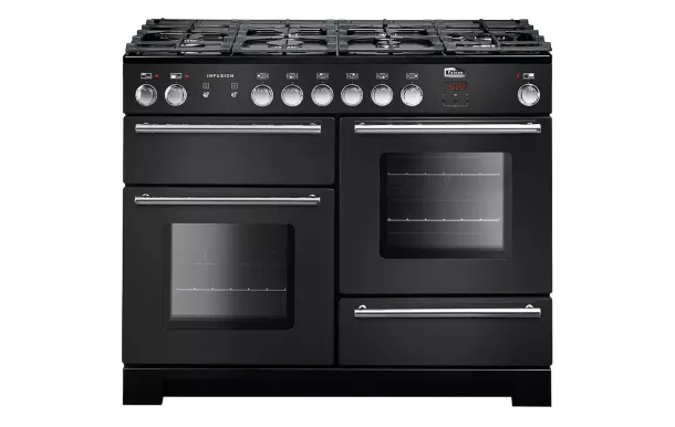 FALCON Piano de cuisson 110 cm mixte INFUSION charbon noir - INF110DFCB/-EU