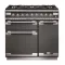 FALCON Piano de cuisson 90 cm ELISE mixte gris ardoise- ELS90DFSL/-EU