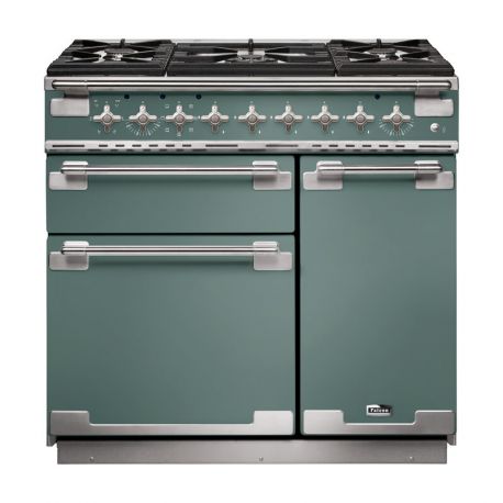 FALCON Piano de cuisson 90 cm ELISE mixte vert minéral - ELS90DFMG/-EU