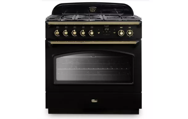 FALCON Piano de cuisson 90 cm CLASSIC FX maxi four Noir - CLAS90FXDFBL/-B