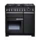 FALCON Piano de cuisson 90 cm Professional deluxe mixte charbon noir - PDL90DFCB/C-EU