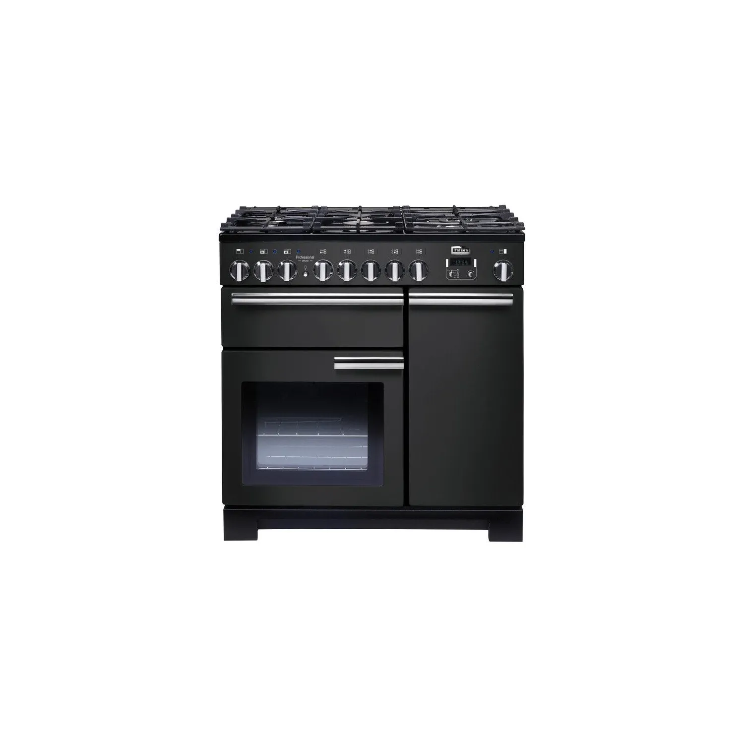 FALCON Piano de cuisson 90 cm Professional Deluxe Mixte SatinéChrome PDL90DFCBC EU